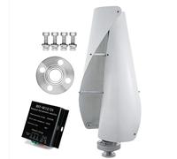 HYZHANHONG 220V, Éolienne Verticale avec générateur à Aimant Permanent de 10000W, 2 pales, Faible Bruit, Moulin à Vent avec contrôleur pour Maison, Bateaux, cabanes, Maisons Mobiles (24V)