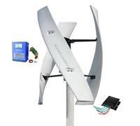 HYZHANHONG 24v,Générateur d'éolienne Verticale sans Bruit 12000W 110V/220V Kit d'éolienne à 3 pales avec contrôleur de Charge Efficace pour Jardin extérieur