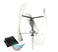 HYZHANHONG 24V, Kit de générateur éolien 5000W avec contrôleur MPPT 3 pales 12V/24V/48V/220V Idéal pour Maison, Ferme, Camping-Cars et Bateaux Système à Aimant Permanent 5000W-48V