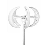 HYZHANHONG 24V, Kit d'énergie éolienne à axe Vertical 5 pales, Faible Bruit, 220V DC, 12000W, avec contrôleur, pour la Maison et Le Camping, Compatible 12V, 24V, 48V, 220V