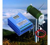 HYZHANHONG 48V, Contrôleur de Charge Hybride éolien Solaire 12 000 W, 12 V, 24 V, 48 V, 220 V, MPPT, avec écran LCD et Charge de décharge pour générateur d'éolienne, Chargeur de Batterie