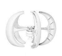 HYZHANHONG 48v, Éoliennes magnétiques 12V 24V 48V 2000W, éolienne Solaire 5 pales adaptée à la Production d'énergie éolienne et Solaire (Blanc)