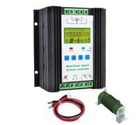 HYZHANHONG 48V, Le contrôleur de Charge Hybride Solaire éolien 12V 24V 48V 220V Convient au contrôleur de Charge éolien et Solaire Énergie éolienne avec écran LCD, 24V-1800W
