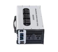 HYZHANHONG 48v to 110v,Onduleur sinusoïdal Pur 3 000 W, convertisseur 12 V/24 V/48 V/60 V/72 V CC vers 110 V/220 V CA, avec 5 Prises CA et écran LCD, pour pour Maison