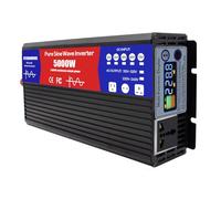 HYZHANHONG 60V to 230V 50HZ,Onduleur 2 500 W à Onde sinusoïdale Pure 12 V-72 V CC vers 230 V CA, convertisseur de Puissance 5 000 W crête avec écran LED et Prises CA pour Camping-Car 72 V vers 230 V