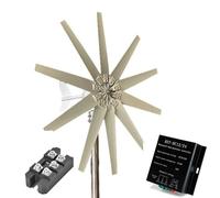 HYZHANHONG Éolienne à énergie Libre 1000W à axe Vertical, générateur éolien Permanent Maglev, 12V 24V 48V avec contrôleur MPPT, Protection de freinage Automatique,48v