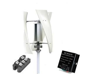 HYZHANHONG Éolienne à Spirale Verticale, éolienne 1000W 12V 24V 48V avec contrôleur de Charge MPPT pour Les Zones Rurales,48v