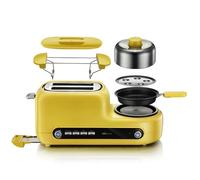 HYZHANHONG Gadget de Petit-déjeuner Paresseux de 1080W, Machine Tout-en-Un de Cuisson et de grillade à Double Couche de Grande capacité, Grille-Pain à 2 Fentes Larges avec Commandes de Cuisson