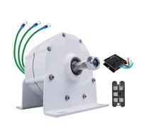 HYZHANHONG Générateur à Aimant Permanent sans engrenage 3 Phases 20000W 12V-220V avec Base 600 RPM Alternateurs AC pour Turbine éolienne/générateur hydraulique (Blanc),12v