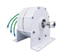 HYZHANHONG Générateur électrique sans Engrenages PMG à Basse Vitesse 1000W-2000W 12V 24V 48V 220V triphasé Alternateur AC sans Engrenages Utilisé pour Turbine hydraulique et éolienne,48V