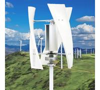 HYZHANHONG Générateur éolien AC 10000 12V 24V 48V 220V Générateur de turbines éoliennes Générateur d'énergie à 3 pales Kit d'énergie éolienne avec contrôleur adapté aux Cours et à l'extérieur,48V