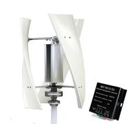 HYZHANHONG Générateur éolien triphasé Haute efficacité 3-Phase 15000W Éolienne 48V 24V 12V Éolienne résidentielle avec contrôleur MPPT éolien pour Maison, Ferme Hors réseau,Blanc,220V