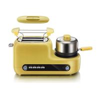 HYZHANHONG Grille-Pain 2 pièces, cuiseur Vapeur de Mise à Niveau de Touche multifonctionnelle, poêle à Frire, adapté au Chauffage du Petit-déjeuner de la Cuisine Domestique (Jaune)