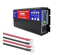 HYZHANHONG Onduleur de Voiture 5 000 W, onduleur sinusoïdal Pur 12 V, 24 V, 48 V, 60 V, 72 V vers 220 V CC vers CA, avec Prises CA et écran LCD, pour véhicules, Camping-Cars,24V to 220V 60HZ
