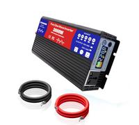 HYZHANHONG Onduleur Haute efficacité 12 V CC - 72 V vers 220 V CA convertisseur de Puissance à Onde sinusoïdale Pure 3 000 W écran LCD adapté à l'alimentation d'urgence Domestique,12V to 220V 50HZ