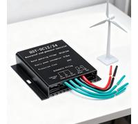 HYZHANHONG Régulateur Petit de 10000W pour générateur d'éolienne, alternateur éolien, Chargeur de Batterie, contrôleur de Charge MPPT 10A-40A 12V 24V 48V,Noir,24V