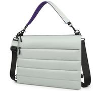 HYZUO 13,3-14 Pouces Housse pour Ordinateur Portable pour MacBook Pro 14 M5-M1, MacBook Pro/Air 13, 13" 13,3" Dell/HP/Lenovo/ASUS/Acer/Samsung Notebook, Sac à Bandoulière Double Femmes Main, Gris