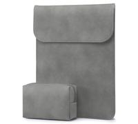 HYZUO 13,3-14 Pouces Housse pour Ordinateur Portable pour MacBook Pro 14 M5/M4/M3/M2/M1 Pro/Max 2026-2021, 13,3" MacBook Air/Pro, 13,5-13,8 Surface Laptop, HP Envy 13, Étui avec Pochette, Gris Foncé