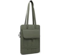 HYZUO 13,3-14 Pouces Housse Rembourrée Ordinateur Portable pour 13"-14" MacBook Pro/Air, 13" 13,3" Dell/HP/Lenovo/ASUS, Sacs à Bandoulière Slim pour Femmes Sac de Travail Quotidien, Vert Minuit