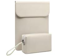 HYZUO 13,3-14 Pouces Housses Ordinateur Portable pour MacBook Pro, Beige | pour MacBook Pro 14 M5/M4/M3/M2/M1 Pro/Max A3426 A3427 2026-2021, 13,3" MacBook Air/Pro, HP Envy 13, 13,5-13,8 Surface Laptop