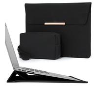 HYZUO 13 Pouces Housse Sac Ordinateur Portable avec Stand pour MacBook Air 13 M5 A3449 M4 M3 M2 M1 2026-2018, 13" MacBook Neo 2026, MacBook Pro 13 M2/M1 13" iPad Pro/Air, Noir(Smiley)