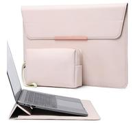 HYZUO 13 Pouces Housse Sac Ordinateur Portable avec Stand pour MacBook Air 13 M5 A3449 M4 M3 M2 M1 2026-2018, 13" MacBook Neo 2026, MacBook Pro 13 M2/M1 13" iPad Pro/Air, Abricot(Smiley)