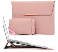 HYZUO 13 Pouces Housse Sac Ordinateur Portable avec Stand pour MacBook Air 13 M5 A3449 M4 M3 M2 M1 2026-2018, 13" MacBook Neo 2026, MacBook Pro 13 M2/M1 13" iPad Pro/Air, Rose(Smiley)