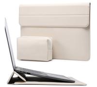 HYZUO 13 Pouces Housses Ordinateur Portable Sacoche avec Fonction Stand pour MacBook Air 13 M5 M4 M3 M2 M1 2026-2018, 2026 13" MacBook Neo, MacBook Pro 13 M2 M1 2026-2016, iPad Pro/Air 13, Beige