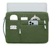 HYZUO 14-15 Pouces Housse pour Ordinateur Portable pour MacBook Air 15 M4 M3 M2, MacBook Pro 15, 15" Surface Laptop, XPS 14/15 Plus, Sacoche pour 14" HP Dell Lenovo ThinkPad Asus Acer, Vert Herbe