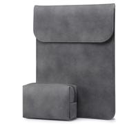 HYZUO 15-16 Pouces Housse Ordinateur Portable PC Sacoche pour MacBook Pro 16 M4/M3/M2/M1 2025-2019, XPS 15, MacBook Pro 15 2015-2012, Samsung Galaxy Book Flex 15, avec Petit Sac, Gris Sidéral