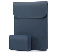 HYZUO 15-16 Pouces Housse Ordinateur Portable PC Sacoche pour MacBook Pro 16 M4/M3/M2/M1 2025-2019, XPS 15, MacBook Pro 15 2015-2012, Samsung Galaxy Book Flex 15, avec Petit Sac, Bleu Marine