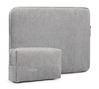 HYZUO 15-16 Pouces Housse Ordinateur Portable PC Serviette Sacoche Compatible avec MacBook Pro 16 M4/M3/M2/M1 Pro/Max, 15" Surface Book, 15" 15,6" HP Dell Lenovo ThinkBook ASUS Acer Huawei,Gris Clair