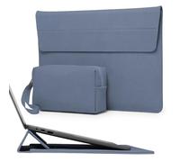 HYZUO 15-16 Pouces Housse pour Ordinateur Portable avec Stand Réglable pour MacBook Pro 16 M5/M4/M3/M2/M1 Pro/Max A3428 A3429 2026-2019, XPS 15, MacBook Pro 15 2015-2012, Bleu Haze