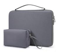 HYZUO 15-16 Pouces Housse pour Ordinateur Portable pour MacBook Pro 16 M4/M3/M2/M1 2025-2019, MacBook Air 15 M3/M2/M1 2025-2023, Dell XPS 16, 15" Surface Laptop, Razer Blade 15, Gris Sidéral