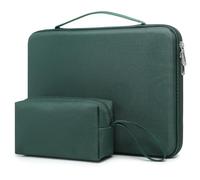 HYZUO 15-16 Pouces Housse pour Ordinateur Portable pour MacBook Pro 16 M4/M3/M2/M1 2025-2019, MacBook Air 15 M3/M2/M1 2025-2023, Dell XPS 16, 15" Surface Laptop, Razer Blade 15, Vert Minuit