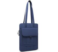 HYZUO 15-16 Pouces Housse Rembourrée Ordinateur Portable pour MacBook Pro 15/16, 15" 15,6" Dell/HP/Asus/Acer Notebook Chromebook, Sacs à Bandoulière Slim pour Femmes Sac Travail Quotidien, Bleu Marine