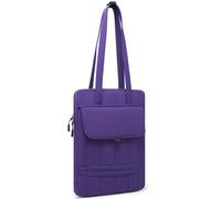 HYZUO 15-16 Pouces Housse Rembourrée Ordinateur Portable pour MacBook Pro 15/16, 15" 15,6" Dell/HP/Lenovo/ASUS, Sacs à Bandoulière Slim pour Femmes Sac de Travail Quotidien, Violet Minuit