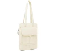 HYZUO 15-16 Pouces Housse Rembourrée Ordinateur Portable pour MacBook Pro 15/16, 15" 15,6" Dell/HP/Lenovo/ASUS, Sacs à Bandoulière Slim pour Femmes Sac de Travail Quotidien, Beige