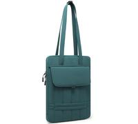 HYZUO 15-16 Pouces Housse Rembourrée Ordinateur Portable pour MacBook Pro 15/16, 15" 15,6" Dell/HP/Lenovo/ASUS, Sacs à Bandoulière Slim pour Femmes Sac de Travail Quotidien, Vert Foncé