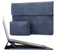 HYZUO 15-16 Pouces Housses Ordinateur Portable Sacoche avec Fonction Stand pour MacBook Pro 16 M4/M3/M2/M1 Pro/Max 2025-2019, XPS 15, MacBook Pro 15 2015-2012, Samsung Galaxy Book Flex 15, Bleu Marine