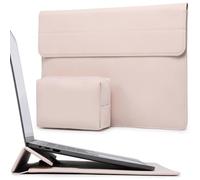 HYZUO 15-16 Pouces Housses Ordinateur Portable Sacoche avec Fonction Stand pour MacBook Pro 16 M5/M4/M3/M2/M1 Pro/Max 2026-2019, XPS 15, MacBook Pro 15 2015-2012, Samsung Galaxy Book 15, Abricot