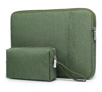 HYZUO 15-16 Pouces Housses pour Ordinateur Portable Compatible avec MacBook Pro 16 M4/M3/M2/M1 Pro/Max, 15" Surface Book, 15" 15,6" HP Dell Lenovo ThinkBook ASUS Acer Samsung Huawei, Vert Herbe