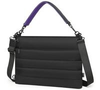 HYZUO 15-16 Pouces Sacoche pour Ordinateur Portable pour MacBook Pro 16 M5-M1 A3428 A3429, MacBook Pro/Air 15, 15" 15,6" Dell/Lenovo/ASUS/Acer/Samsung, Sac à Bandoulière Double Femmes Main, Noir