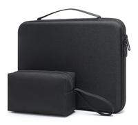HYZUO 17-17,3 Pouces Housse Rigide pour Ordinateur Portable, Noir