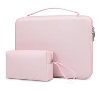 HYZUO 17-17,3 Pouces Housse Rigide pour Ordinateur Portable, Rose Pâle