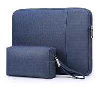 HYZUO 17-17,3 Pouces Housses Ordinateur Portable pour 17" 17,3" HP/Lenovo/Dell/ASUS/Acer/LG/MSI Gaming Laptop/Razer Blade 17/18, Sacoche de Protection pour Hommes Femmes, Bleu Marine