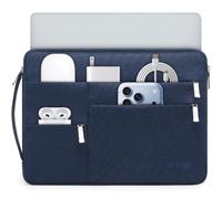HYZUO 17-17,3 Pouces Sacoche Mallette pour Ordinateur Portable, Bleu Marine | pour 17" 17,3" HP/Dell/Lenovo/ASUS/Acer/LG/MSI Gaming Laptop/Razer Blade 17/18, Housse pour Ordinateur Portable Hommes Femmes
