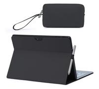 HYZUO Housse Coque pour Surface Pro 11 2024, Surface Pro 10 2024, Surface Pro 9 2022, Folio Stand avec Porte Stylet, Vue d'angle Multiples, Compatible avec Le Clavier Type Cover, Noir