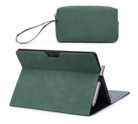 HYZUO Housse Coque pour Surface Pro 11 2024, Surface Pro 10 2024, Surface Pro 9 2022, Folio Stand avec Porte Stylet, Vue d'angle Multiples, Compatible avec Le Clavier Type Cover, Vert Minuit