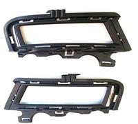 HZ-DESIGN 1 lot de grilles de ventilation pour phares antibrouillard, grille de ventilation chromée, gauche + droite, compatible avec Golf 7